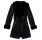 manteau femme  salsa long shearling coat