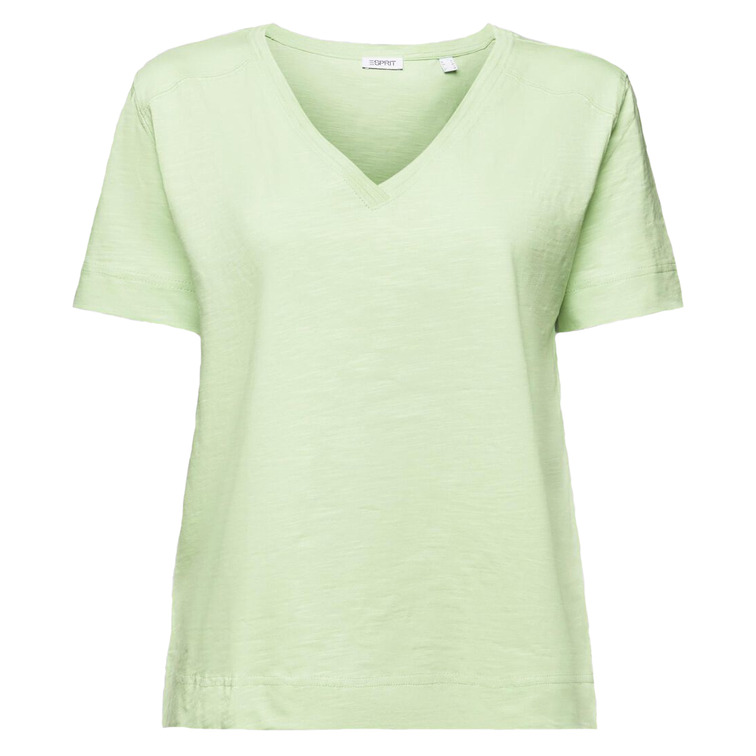 t-shirt femme  ESPRIT f_slub v tee