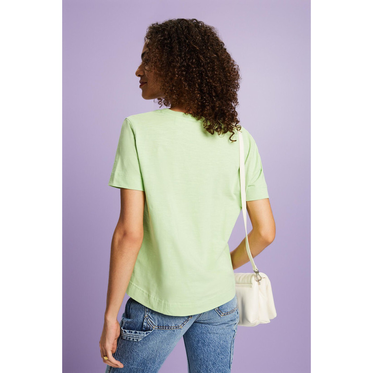 t-shirt femme  ESPRIT f_slub v tee