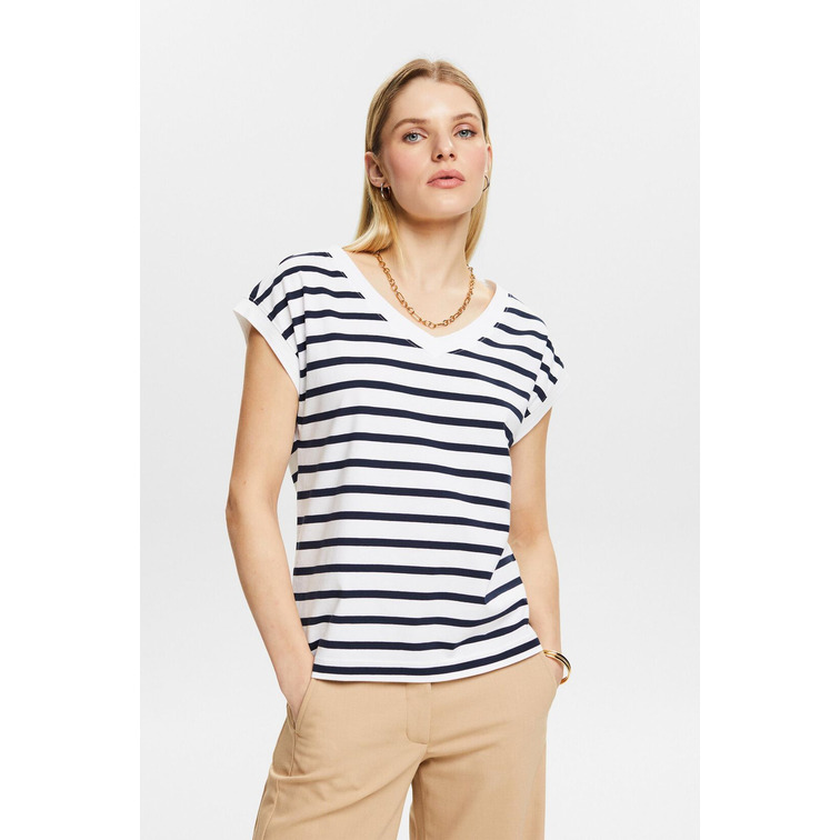 t-shirt femme  ESPRIT f_striped tee