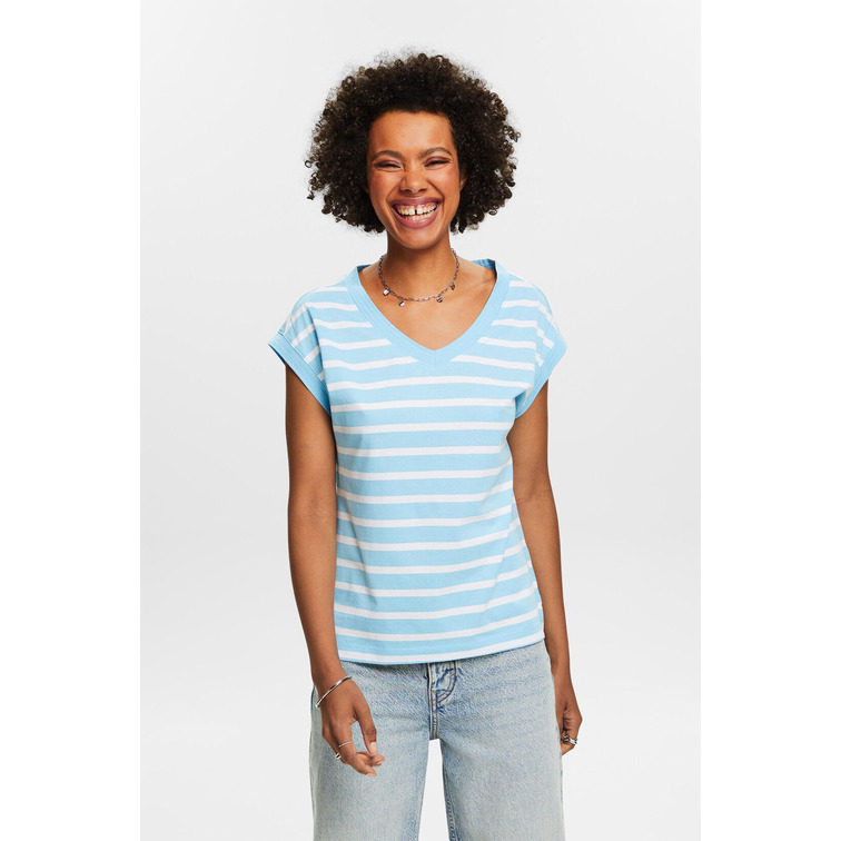 t-shirt femme  ESPRIT f_striped tee