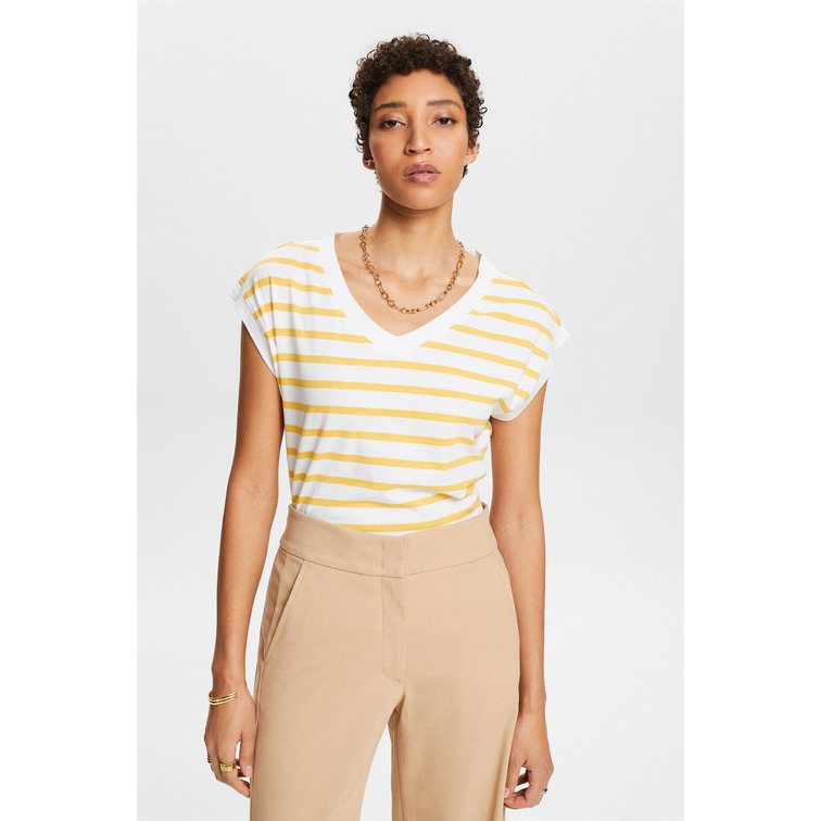 t-shirt femme  ESPRIT f_striped tee