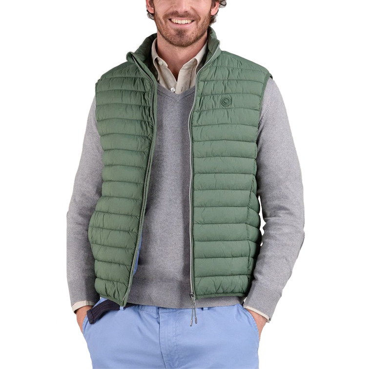 cazadora homme  el ganso veste acolchado básico verde