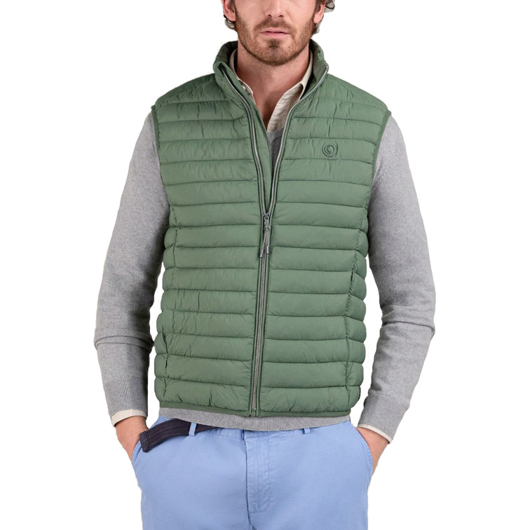 cazadora homme  el ganso veste acolchado básico verde