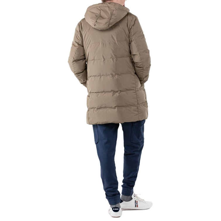 cazadora homme  ganso manteau largo plumas beige