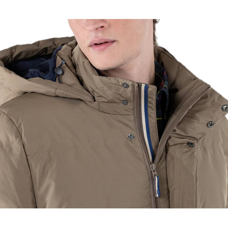 cazadora homme  ganso manteau largo plumas beige