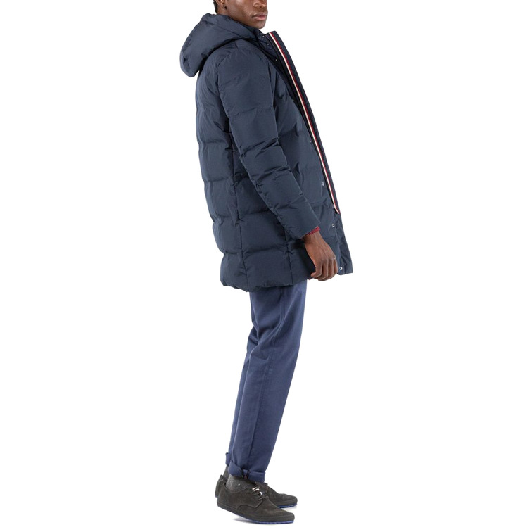 cazadora homme  ganso manteau largo plumas marino