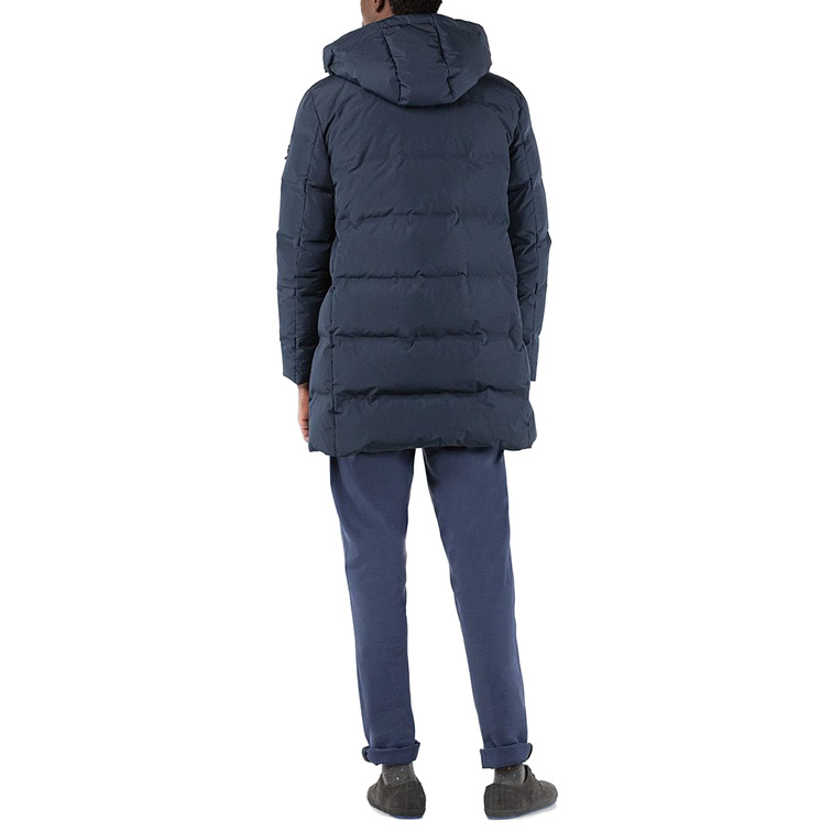 cazadora homme  ganso manteau largo plumas marino