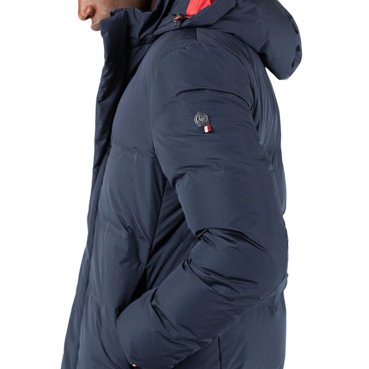 cazadora homme  ganso manteau largo plumas marino