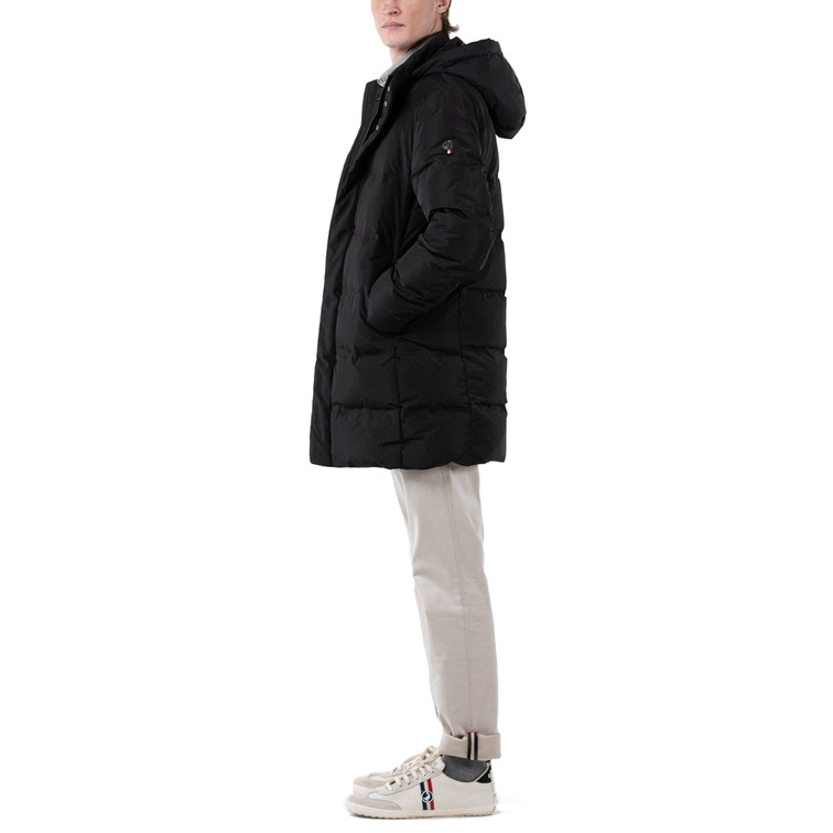 cazadora homme  ganso manteau largo plumas negro