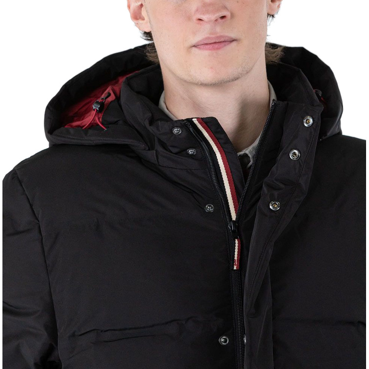 cazadora homme  ganso manteau largo plumas negro