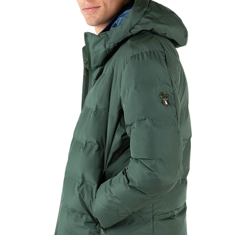 cazadora homme  ganso manteau corto plumas verde