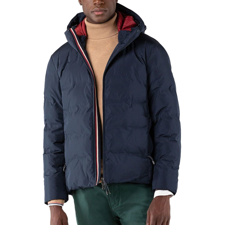 cazadora homme  ganso manteau corto plumas marino