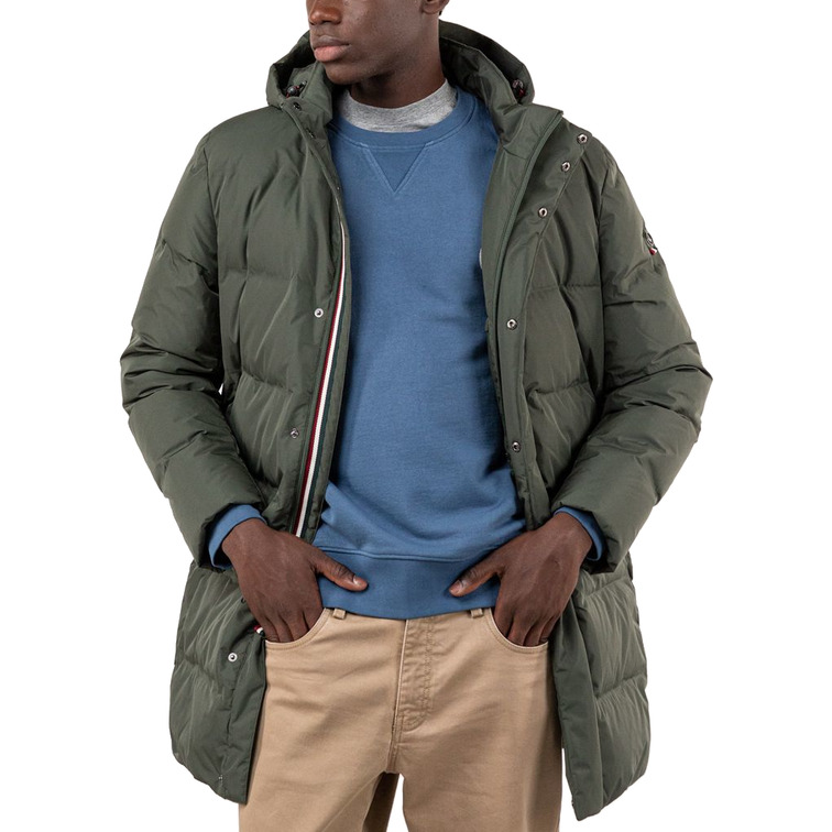 homme manteau largo plumas verde u