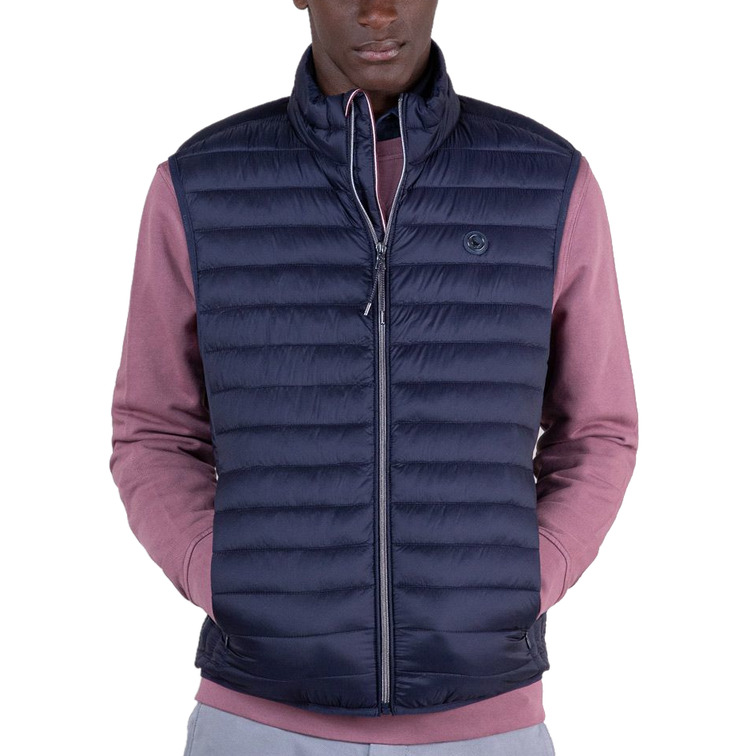 cazadora homme  ganso veste acolchado básico marin