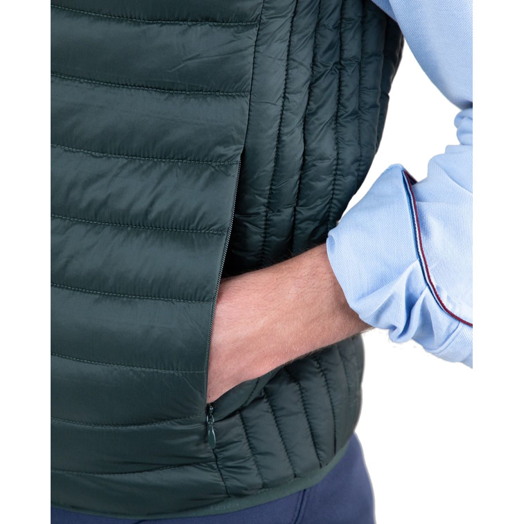 cazadora homme  ganso veste acolchado básico verde