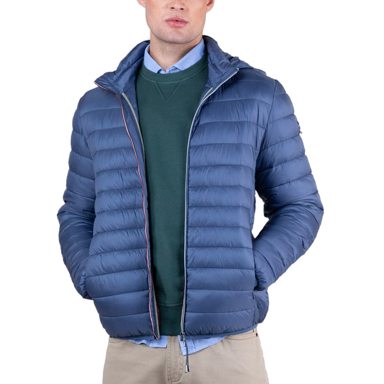 cazadora homme  ganso blouson acolchada básica azul