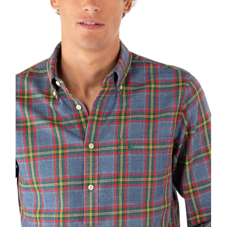 chemise homme  ganso chemise franela cuadro leñador