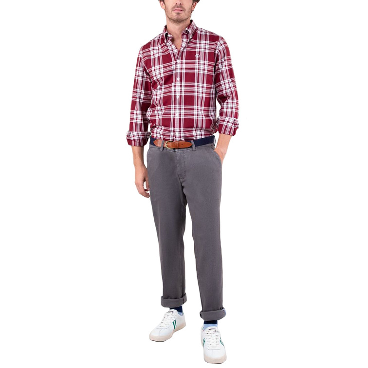 chemise homme  el ganso chemise tartán rojo