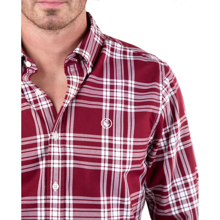 chemise homme  el ganso chemise tartán rojo