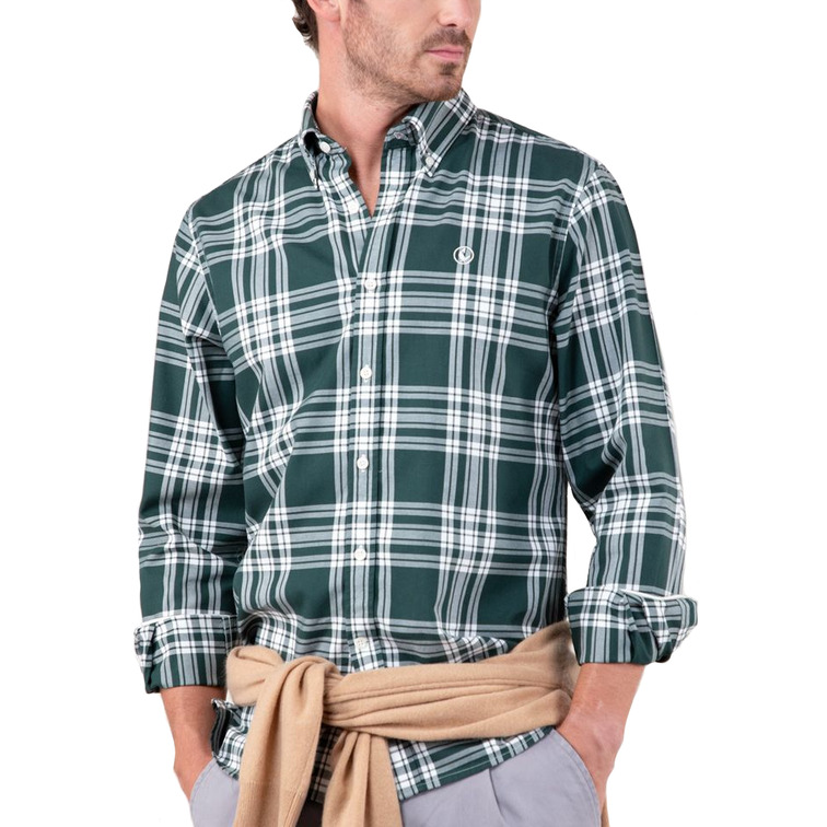 chemise homme  el ganso chemise tartán verde