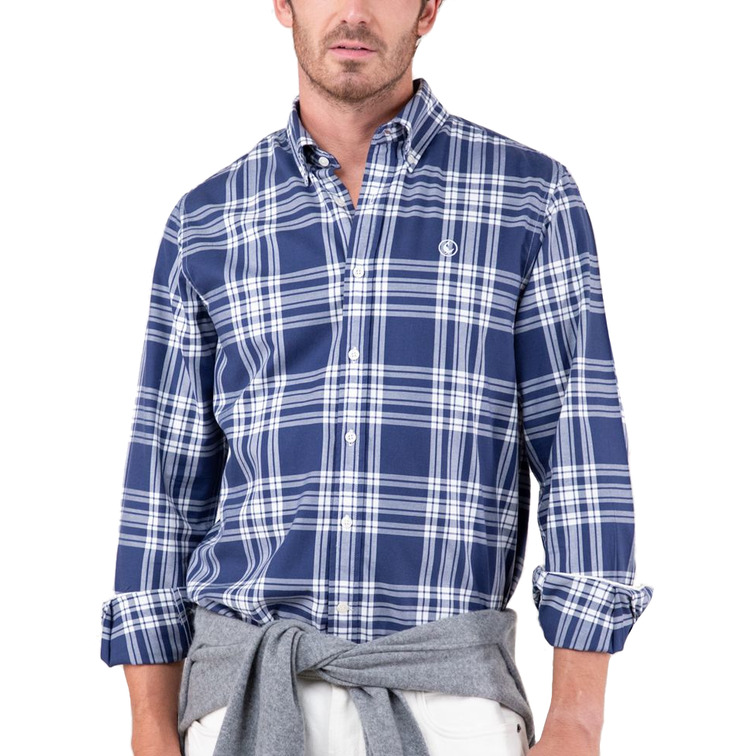 chemise homme  el ganso chemise tartán marino