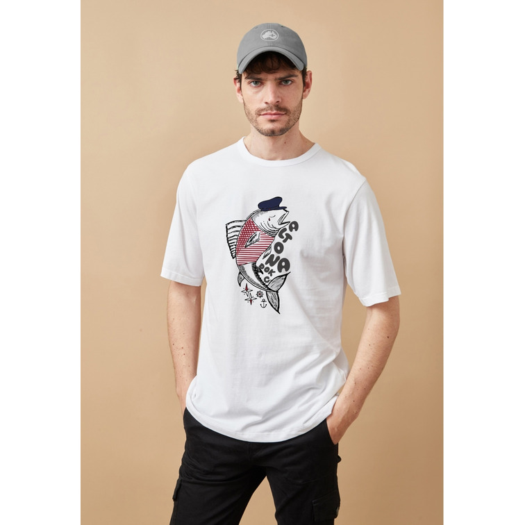 t-shirt homme  altona ropa t-shirt blanco