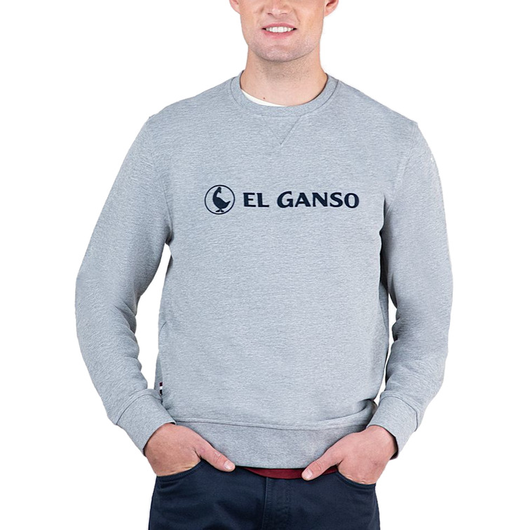 sweat-shirt homme  ganso sweat-shirt logo ganso gris