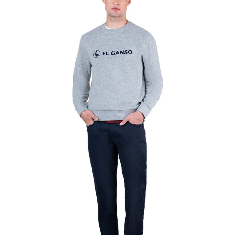 sweat-shirt homme  ganso sweat-shirt logo ganso gris