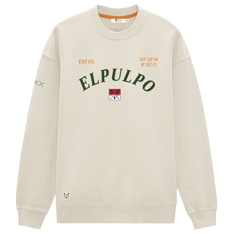 sweat-shirt homme  pulpo sweat-shirt studio blanco roto