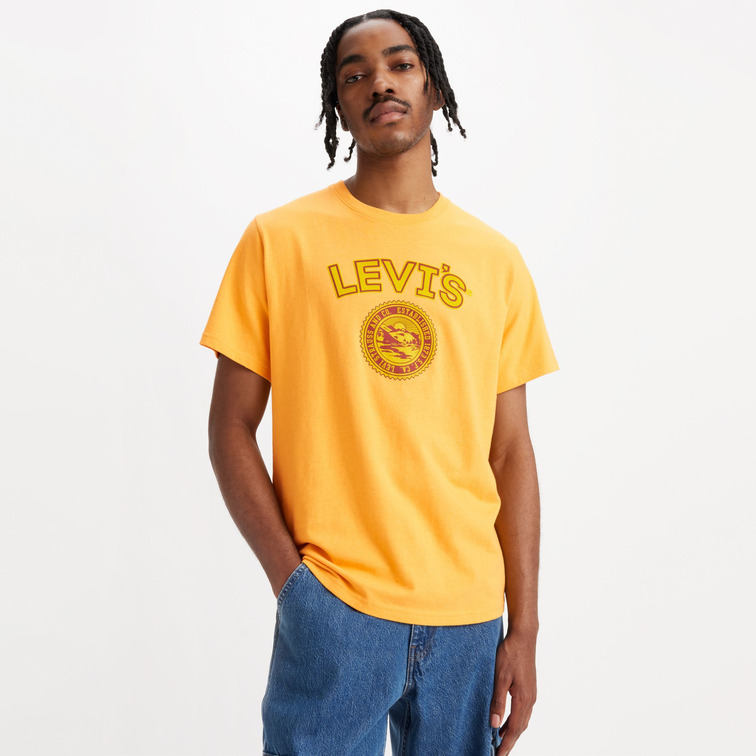 t-shirt homme  levis ss relaxed fit tee varsity log