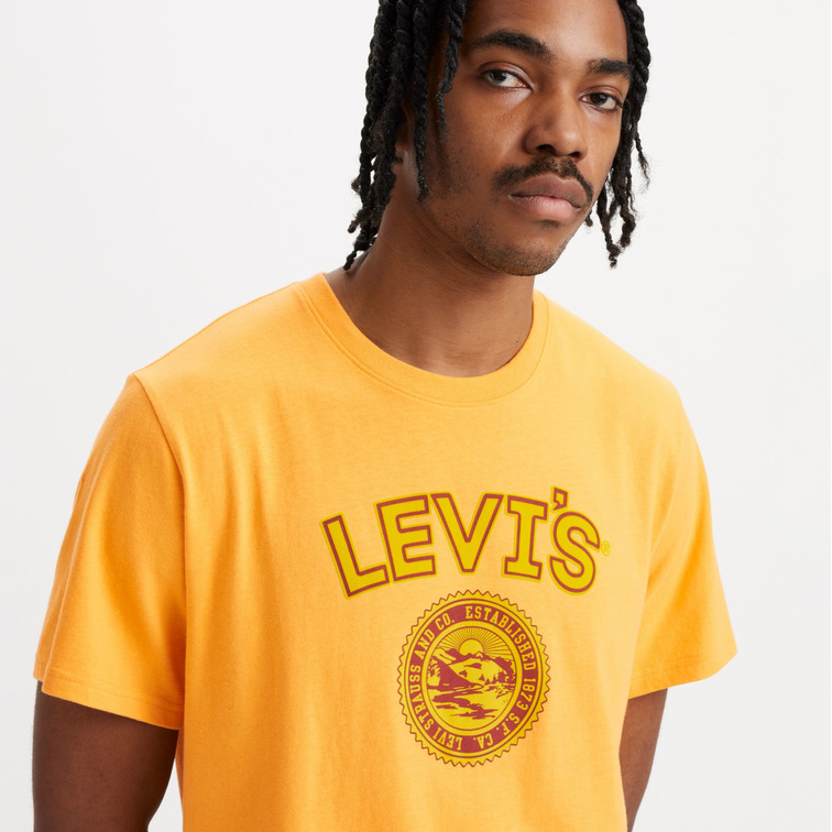 t-shirt homme  levis ss relaxed fit tee varsity log