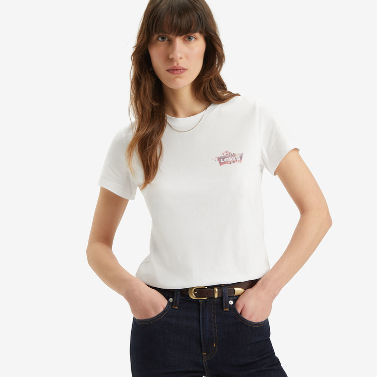 t-shirt femme  levis the perfect tee photo floralch