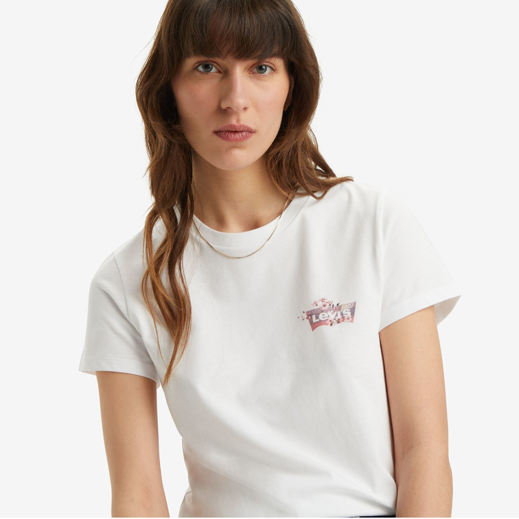 t-shirt femme  levis the perfect tee photo floralch