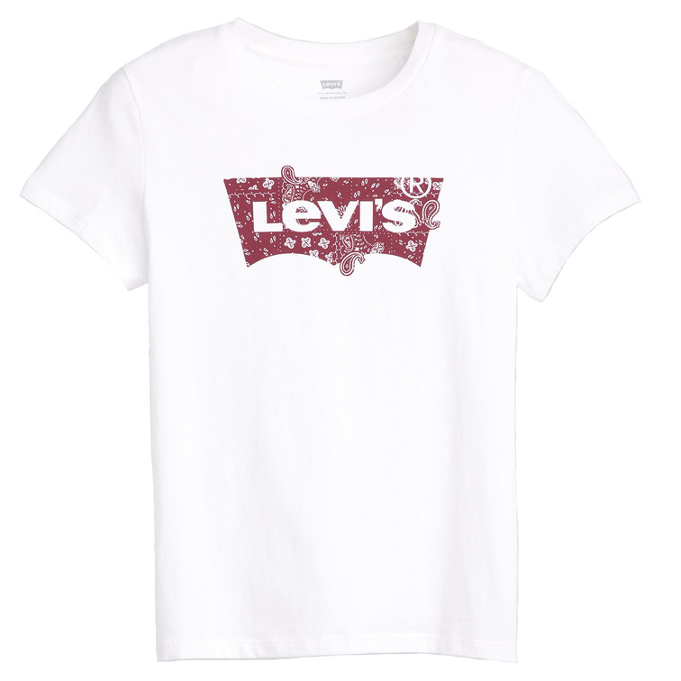 t-shirt femme  levis the perfect tee emme patchwork