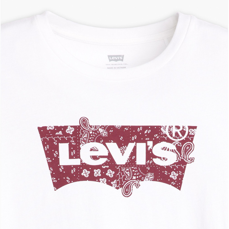 t-shirt femme  levis the perfect tee emme patchwork