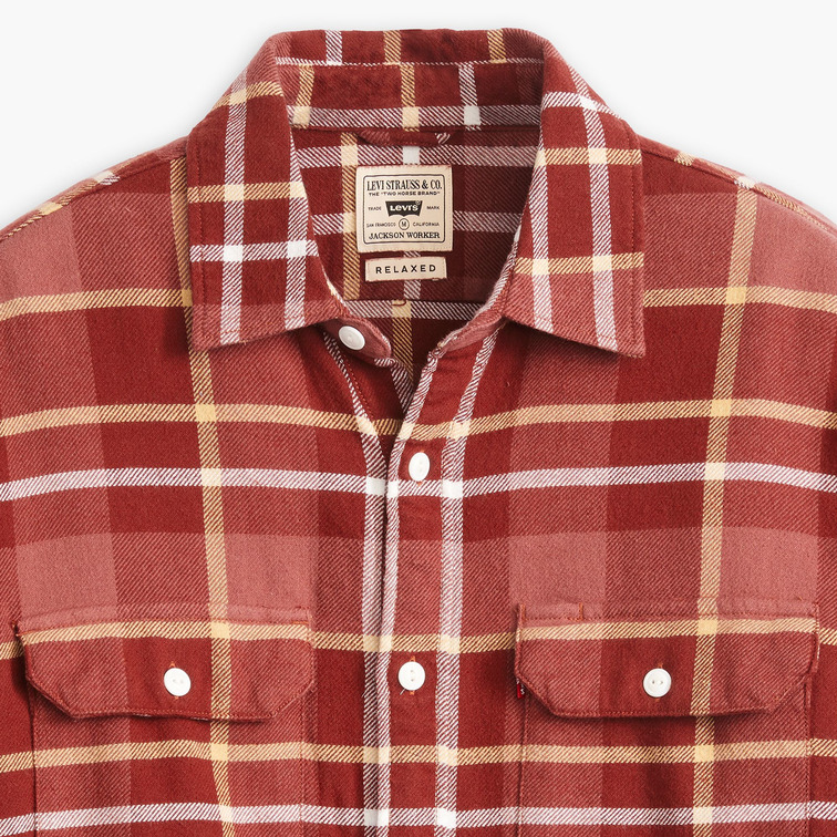 chemise homme  levis jackson worker sarina plaid fi