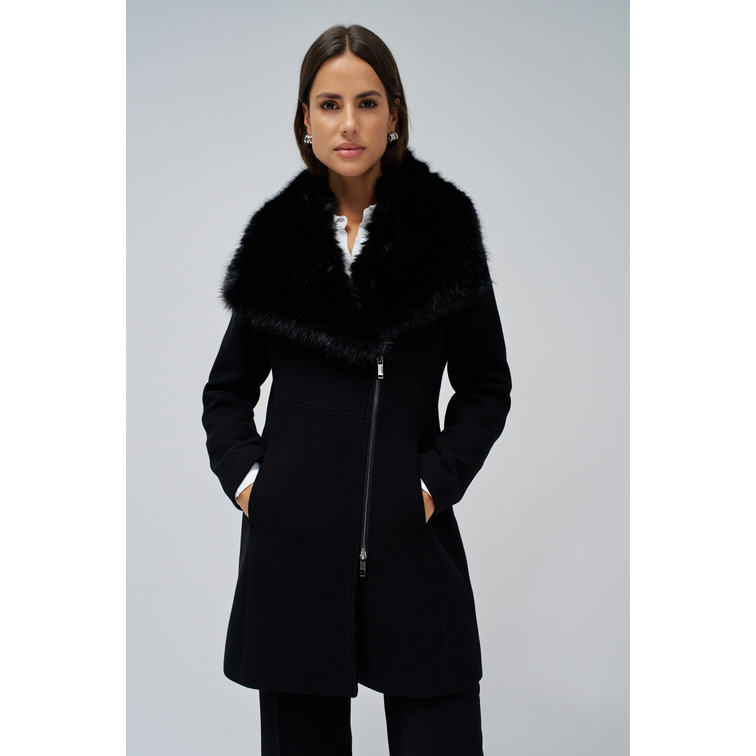 manteau femme  salsa the reimagined wool coat with