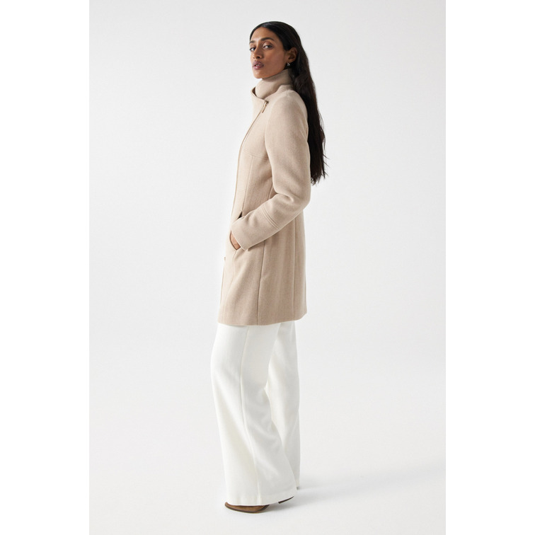 manteau femme  salsa the reimagined wool coat with