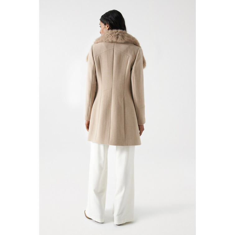 manteau femme  salsa the reimagined wool coat with