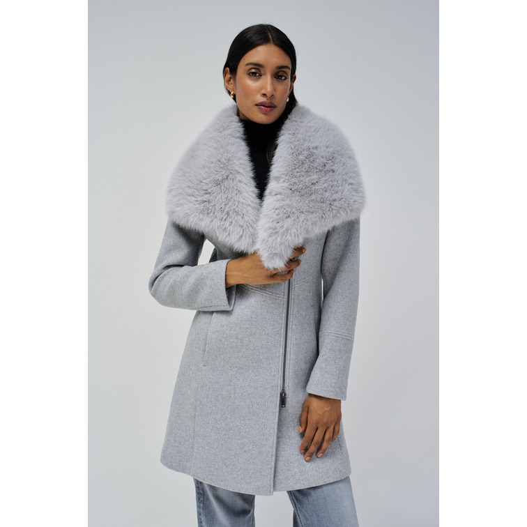 manteau femme  salsa the reimagined wool coat with