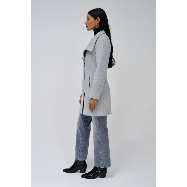 manteau femme  salsa the reimagined wool coat with