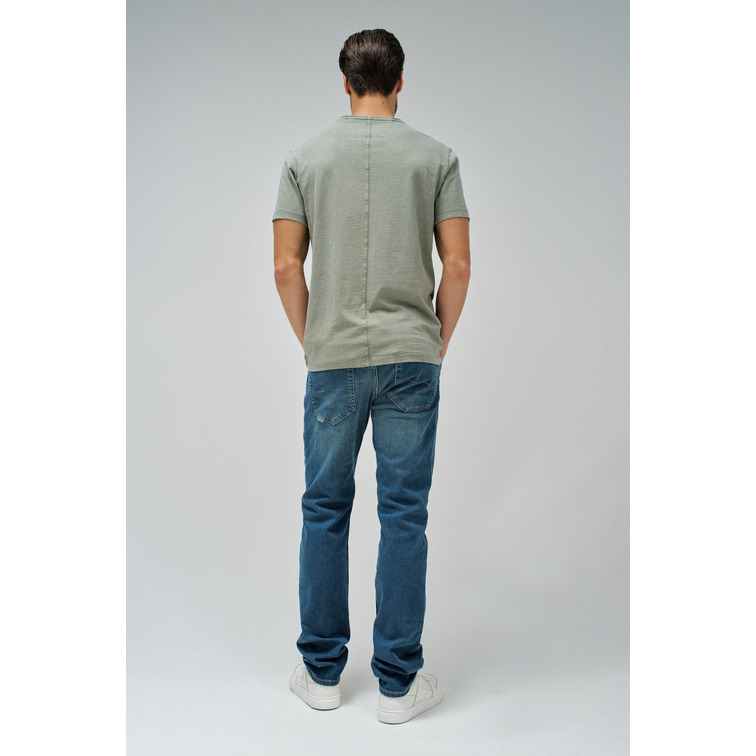 t-shirt homme  salsa jeans t-shirt v neck raw edge slim f