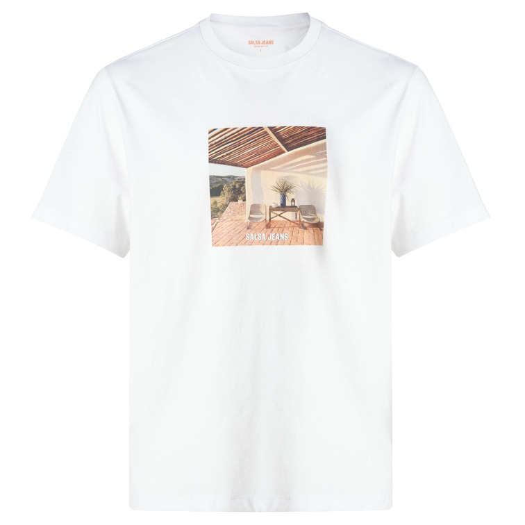 t-shirt homme  salsa t-shirt with photographic prin