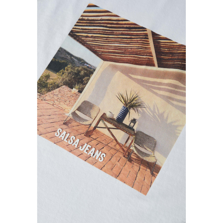 t-shirt homme  salsa t-shirt with photographic prin