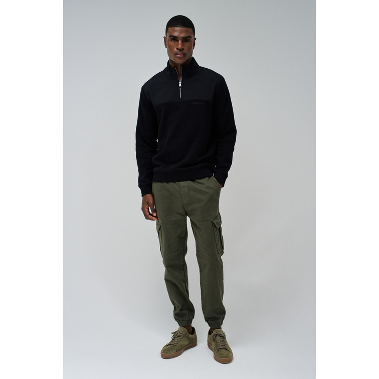 jeans homme  salsa cargo jogger s-activ khaki