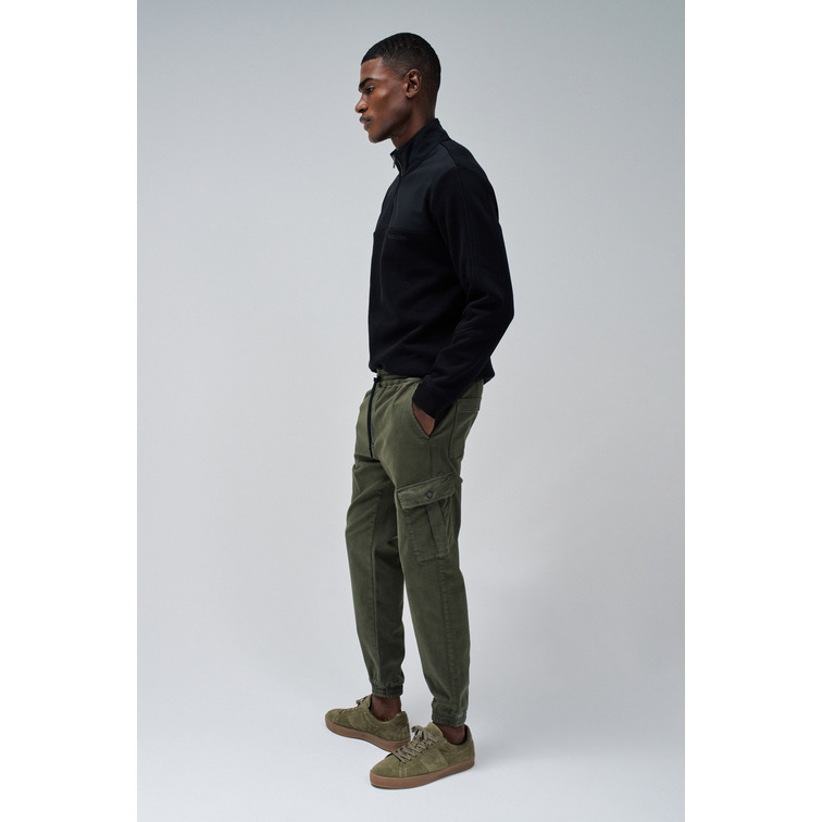 jeans homme  salsa cargo jogger s-activ khaki