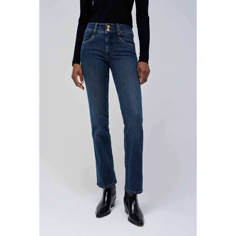 jeans femme  salsa secret straight with detail