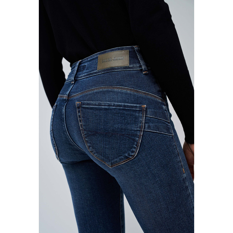 jeans femme  salsa secret straight with detail