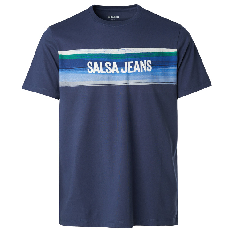 t-shirt homme  salsa t-shirt slim fit w/chest print